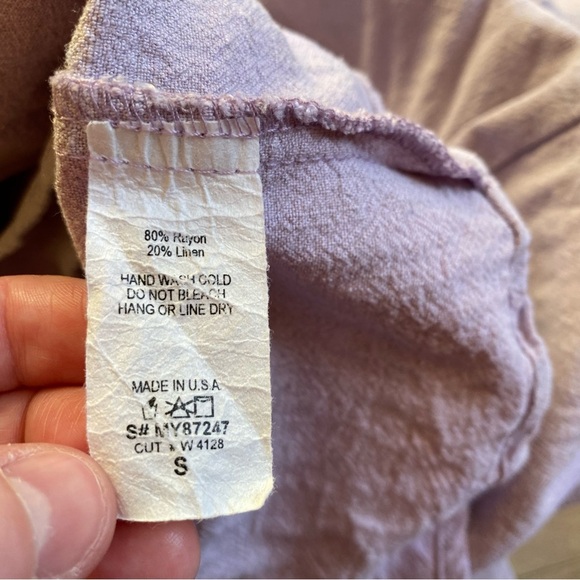 My Story dress linen baby doll lilac with pockets - Picture 11 of 11